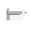 К 12 НС(304) 2700.001 Профиль окантовочный, шлифованная сталь AiSi 304, длина 2700 мм